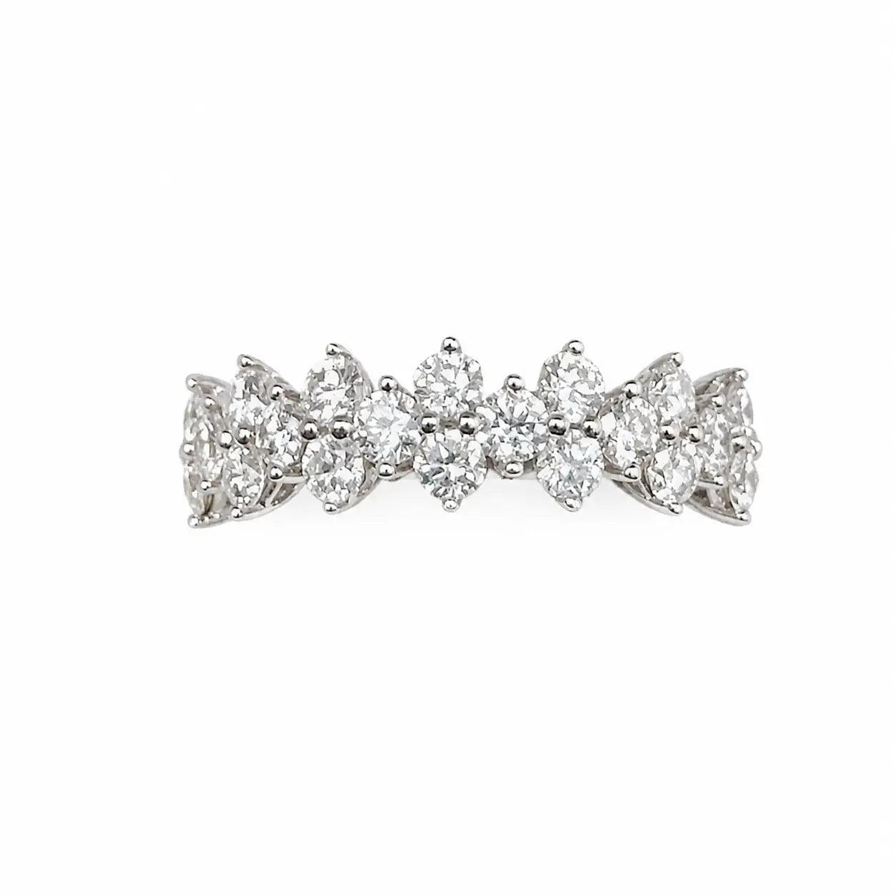 18Carat White Gold Diamond Half Eternity Band 1.02cts 5.8mm  Diamond Ring