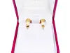 18ct Yellow Gold Pair Of High Polished Dome Hoop Huggie Earrings 10.8mm Diameter  Gold earring