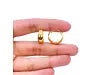 18ct Yellow Gold Pair Of High Polished Dome Hoop Huggie Earrings 10.8mm Diameter  Gold earring