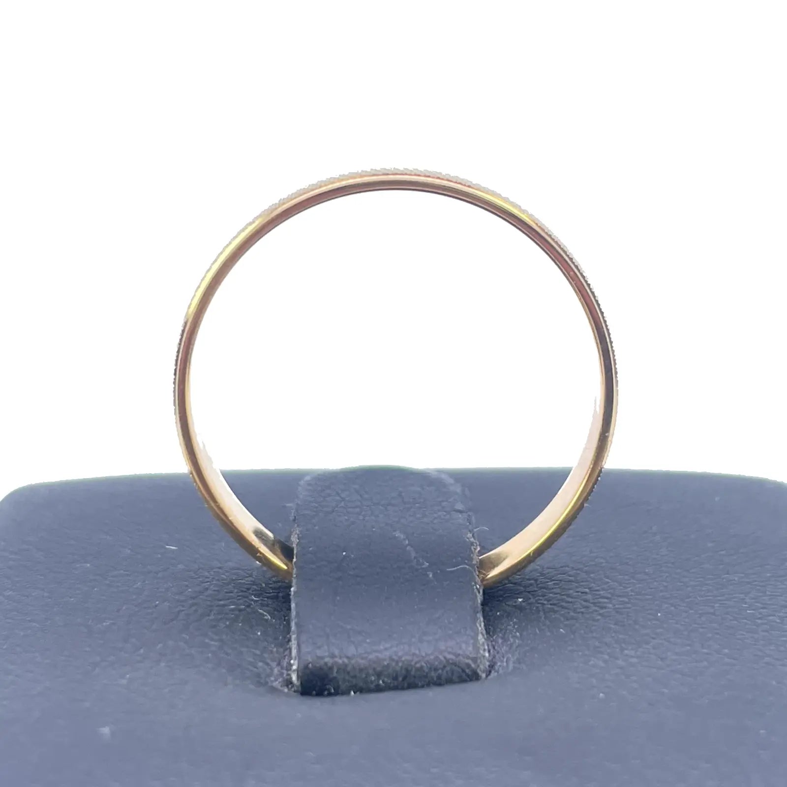 22ct Yellow Gold High Polished & Textured Men's Wedding Band 3.5mm  Gold Ring