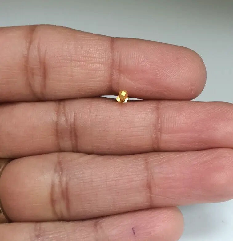 22ct Yellow Gold Plain Gold Diamond Cut design Nose Stud 2.3 MM  Diamond Bracelets